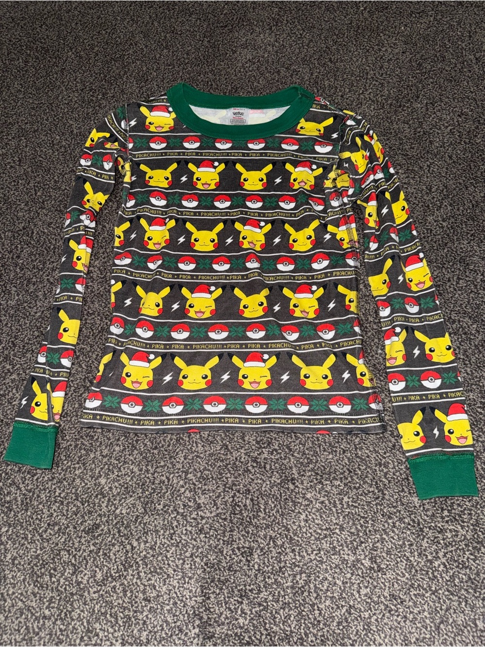Hanna Andersson Pokémon Pikachu Boys PJ  Top Size 10